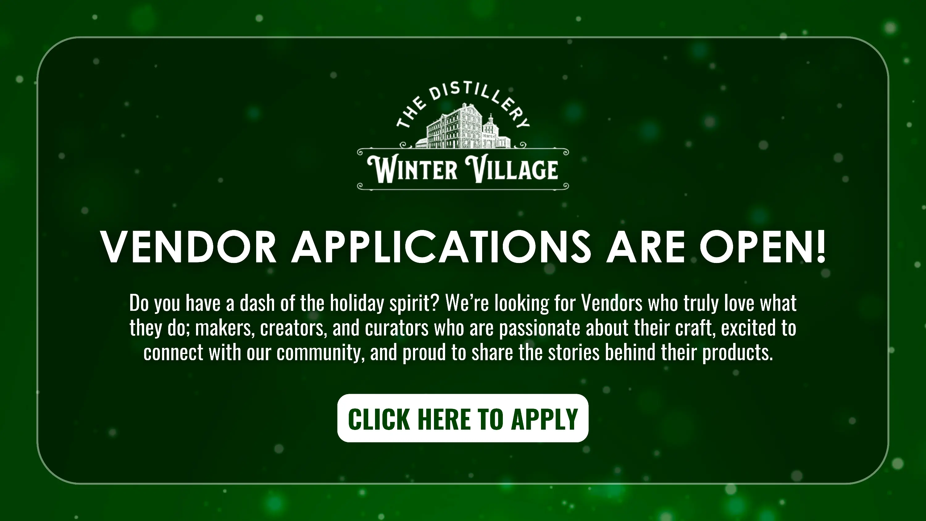 vendor applications are open